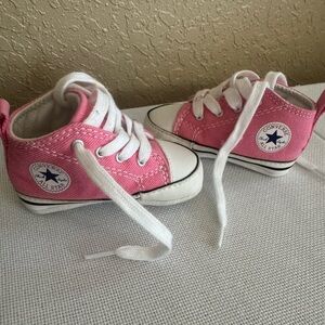 Converse All Star Baby Pink Canvas High-Top Sneakers